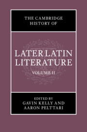 The Cambridge History of Later Latin Literature